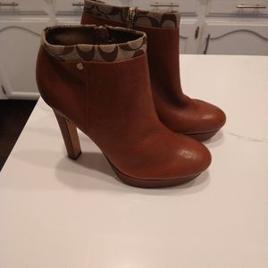 Coach ankle booties
